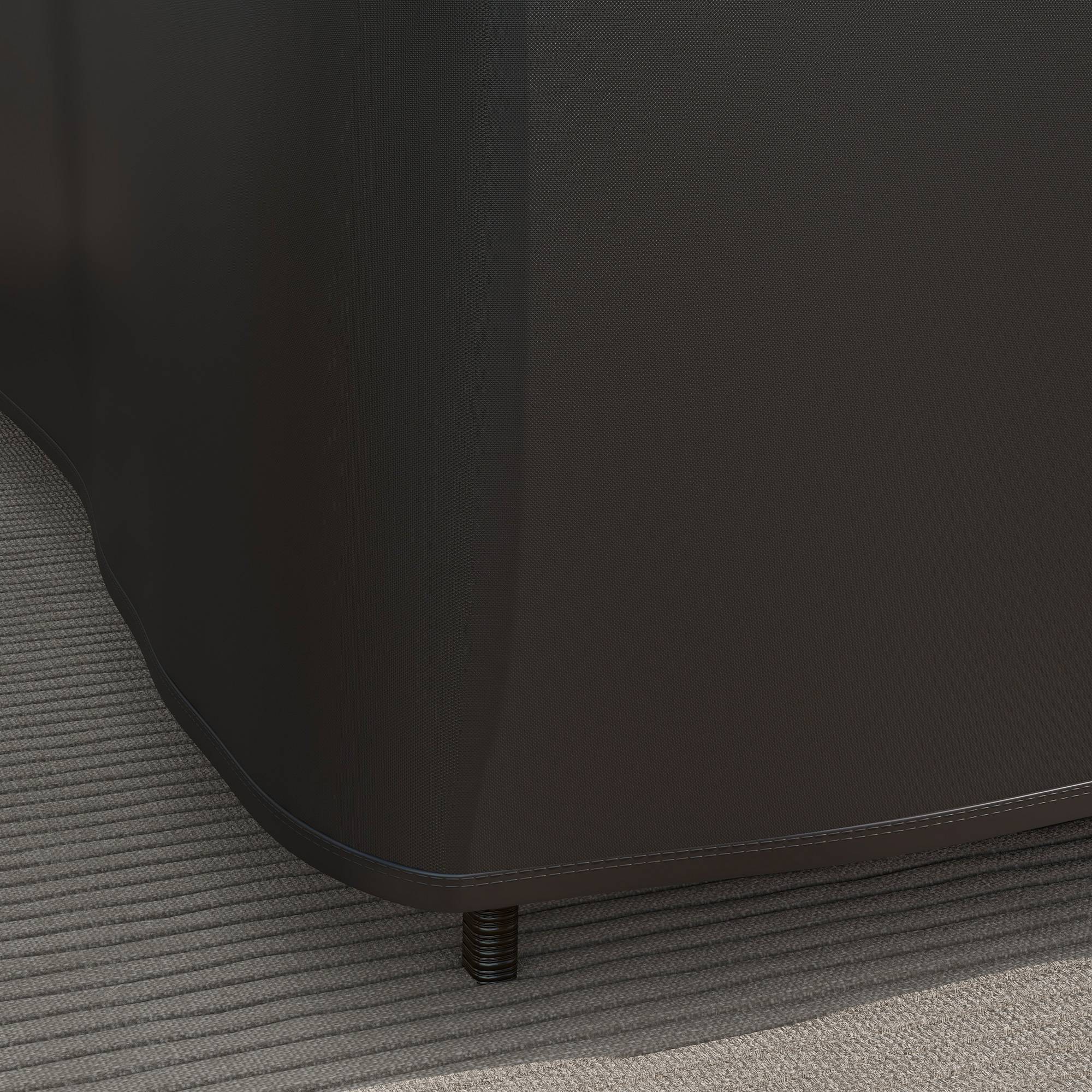 Housse de protection pour mobilier de jardin, en forme de L, imperméable, anti-UV, pour canapé d'angle, 250 x 250 x 79 cm, noire - Image 10