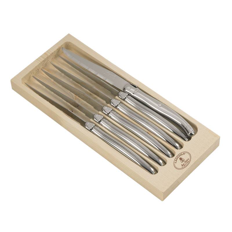 Coffret 6 couteaux steak inox laguiole - Image 1