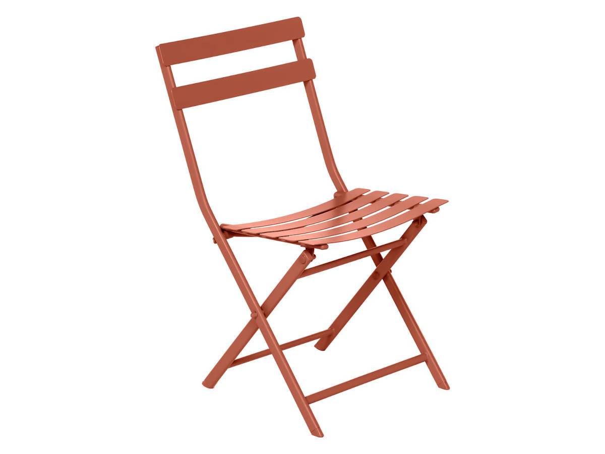 Hesperide - Lot de 2 Chaises de jardin métal pliante Greensboro Ambre- Hespéride - Image 4
