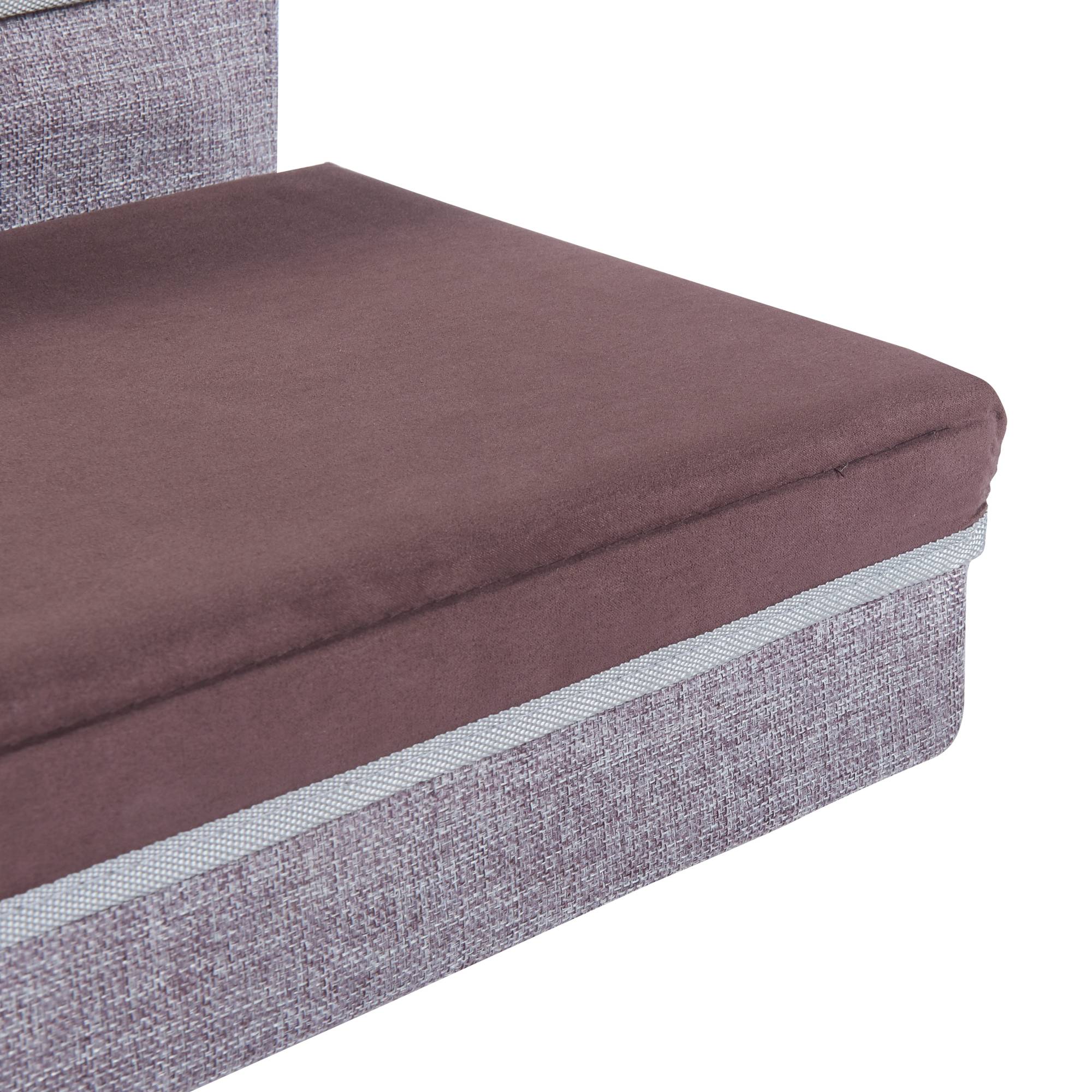 [en.casa] - Escalier à 3 marches pour animaux domestiques Vojens 75 x 40 x 30 cm marron foncé gris [en.casa] - Imagen 10