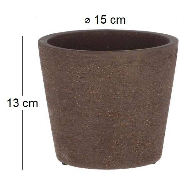 Esschert Design - Pot de fleur en terre cuite non verni marron 15 cm Esschert's Garden - Image 3