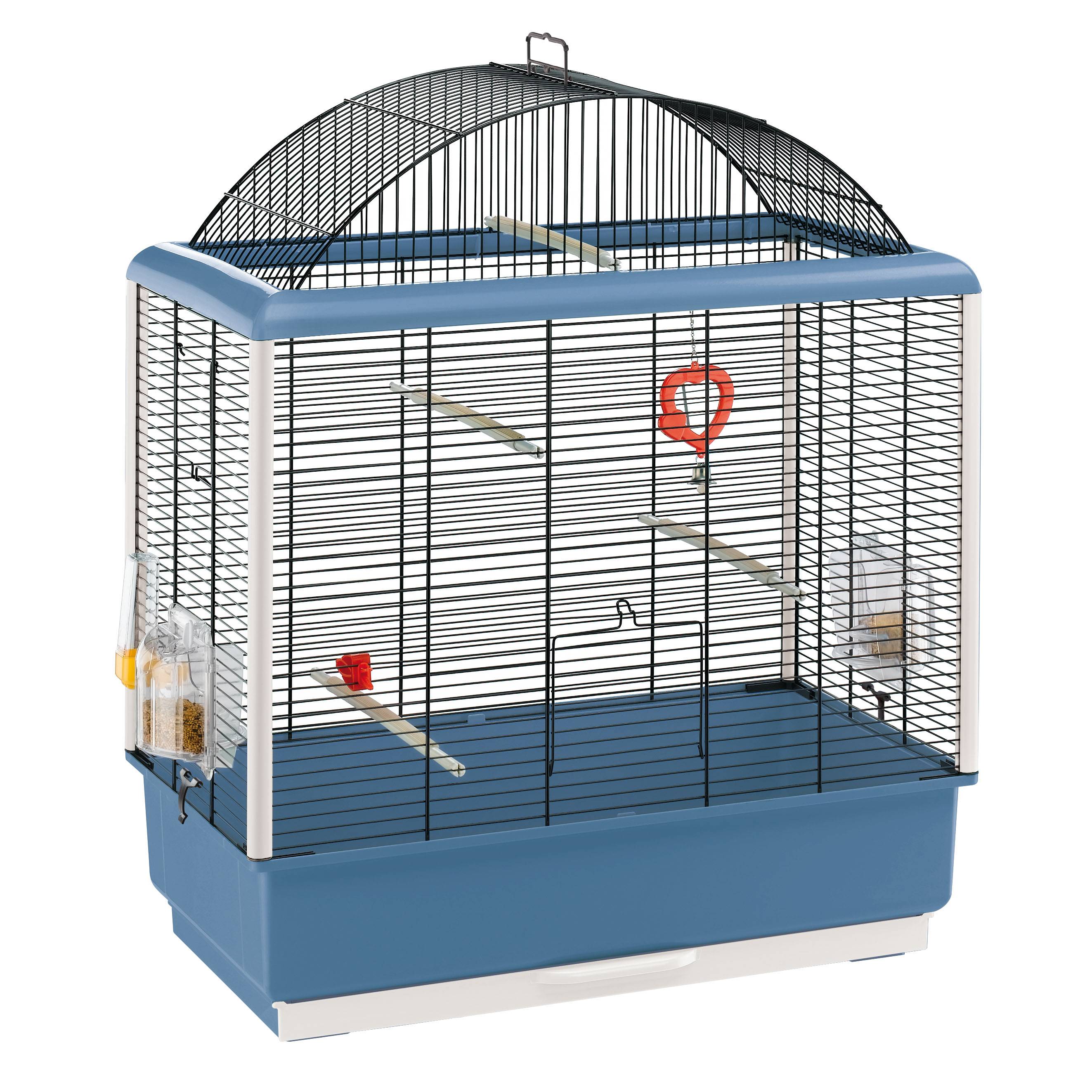 Ferplast - Ferplast Cage pour canaris et autres petits oiseaux exotiques PALLADIO 4, Design élégant avec toit panoramique, accessoires et mangeoires tournantes, - Imagen 1