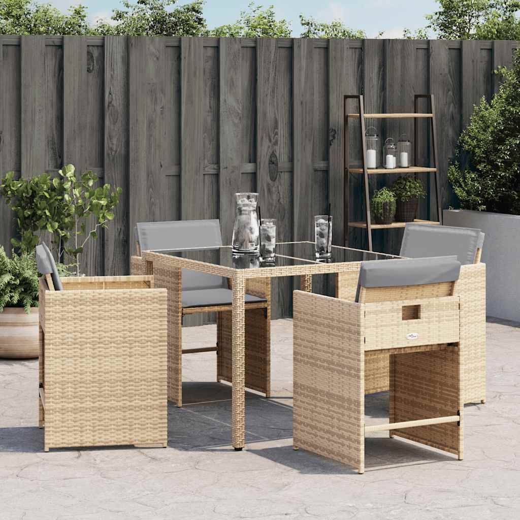 Prolenta Premium - Chaises de jardin rotin beige 50,5 x 54 x 79 cm - Prolenta premium p397.4 - Image 3