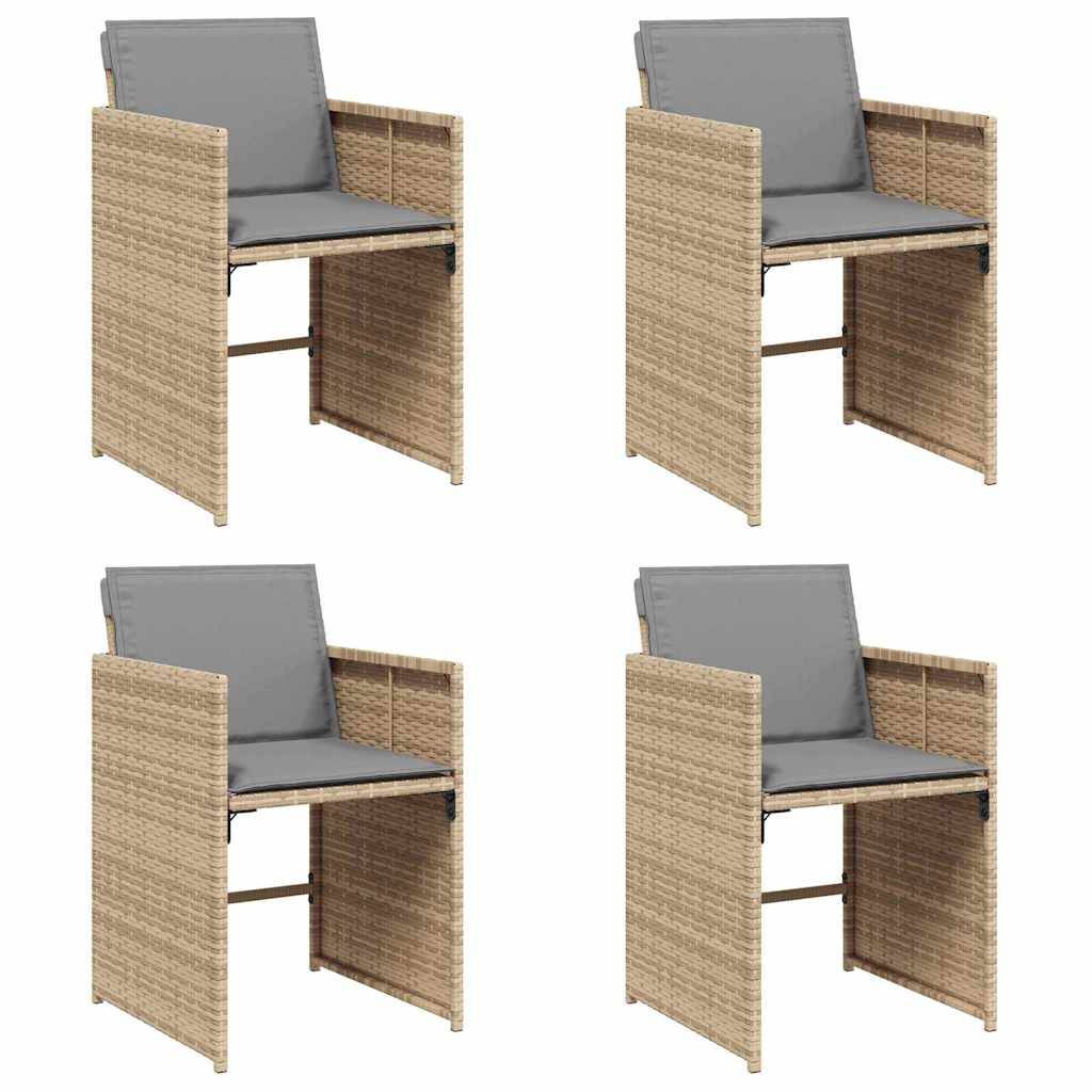Prolenta Premium - Chaises de jardin rotin beige  50,5 x 54 x 79 cm  - Prolenta premium p397.4 - Image 1