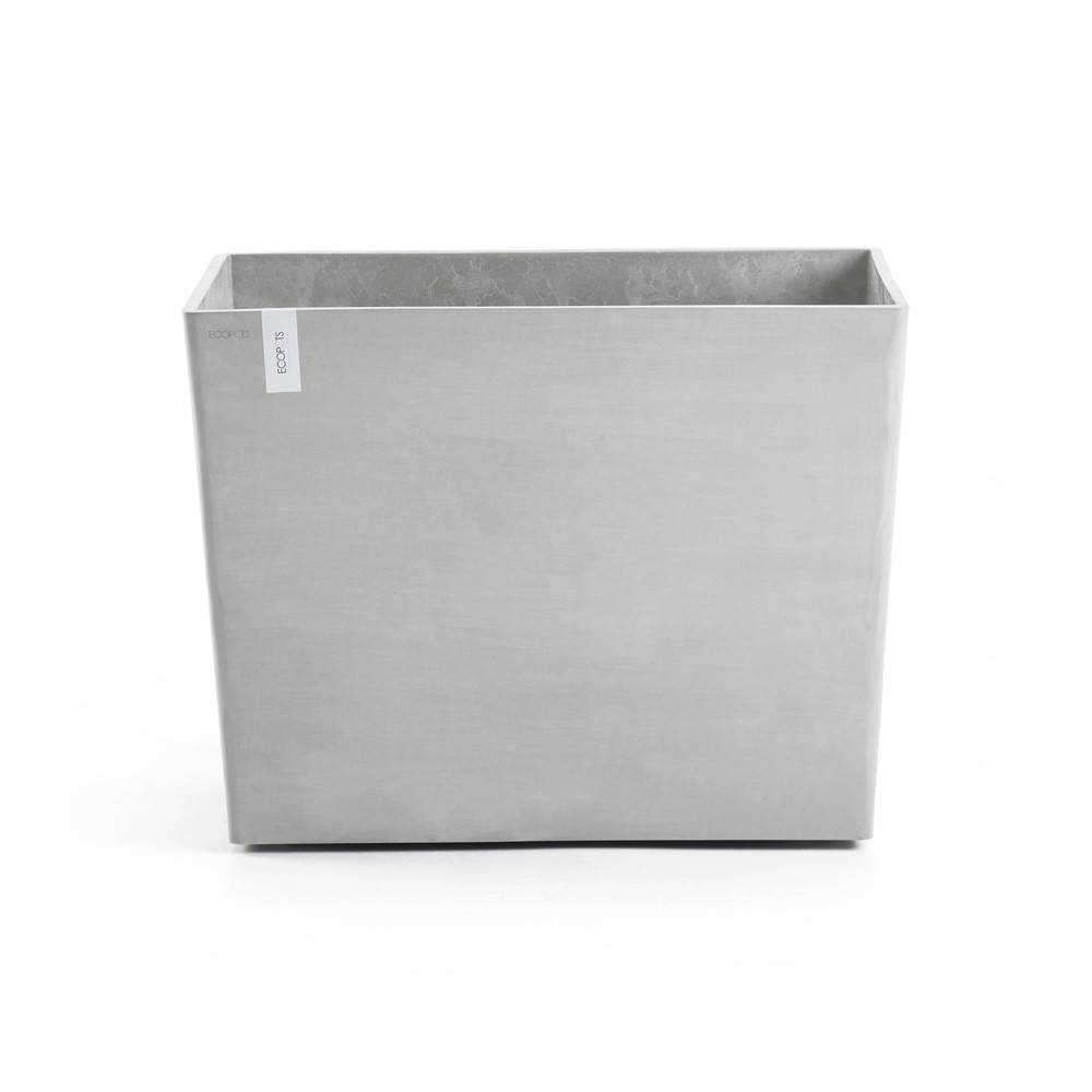Ecopots - Jardinière sur roues Paris 85 Blanc Gris - 85 x 40 x H. 65 cm - 152 L ECOPOTS - Imagen 2