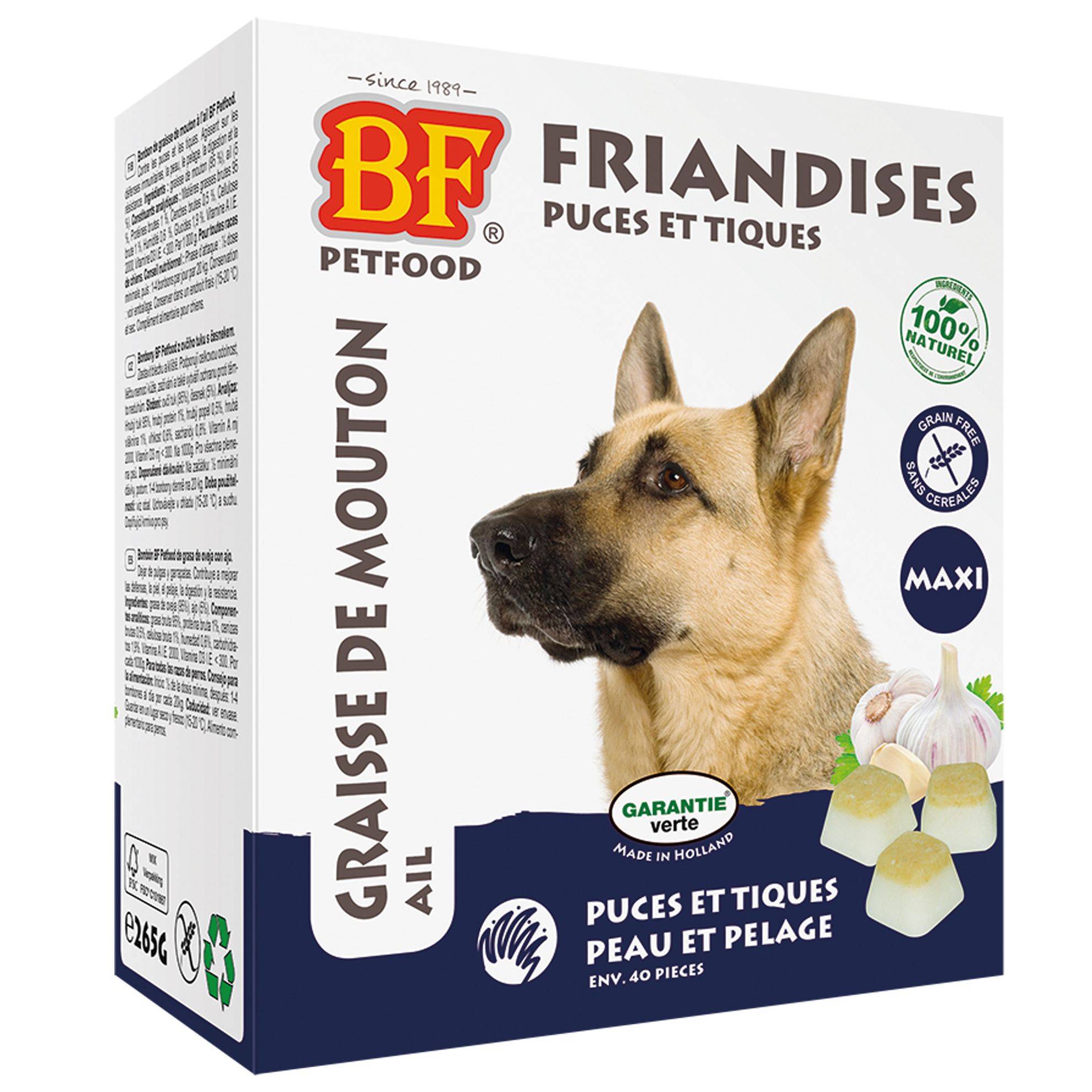 Bonbons "Puces et Tiques" Biofood 40 Pièces BIOFOOD