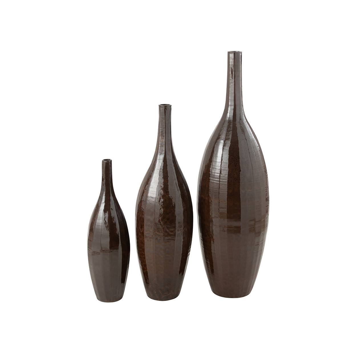 J-Line - Vase Bouteille en Terre Cuite "Terra" 93cm Marron - Image 3