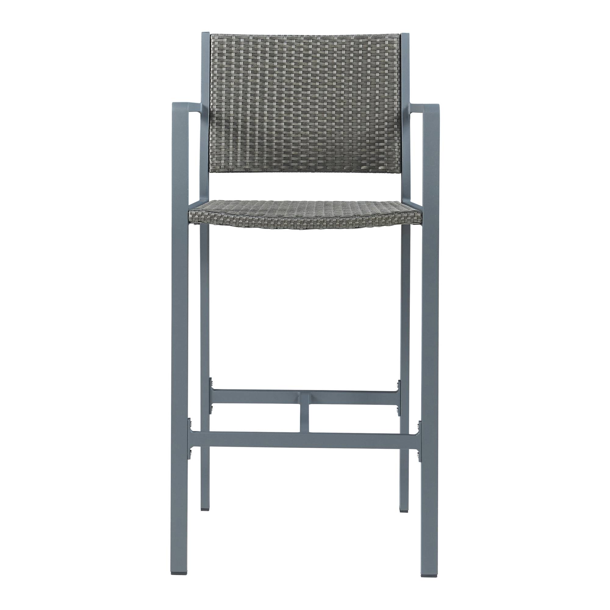 Casa.Pro - Lot de 2 tabourets de bar pour extérieur Avise hauteur d'assise 75 cm anthracite gris foncé casa.pro - Imagen 6
