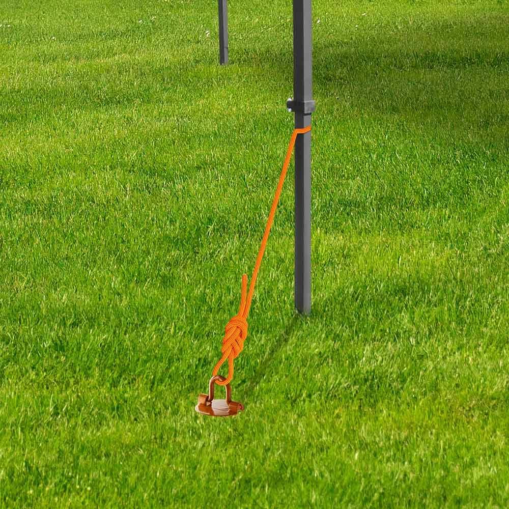 Lot De 20 Piquets D'Ancrage Au Sol 24cm En Plastique - Fixation Pour Bordures Jardin, Tente Et Terrasse