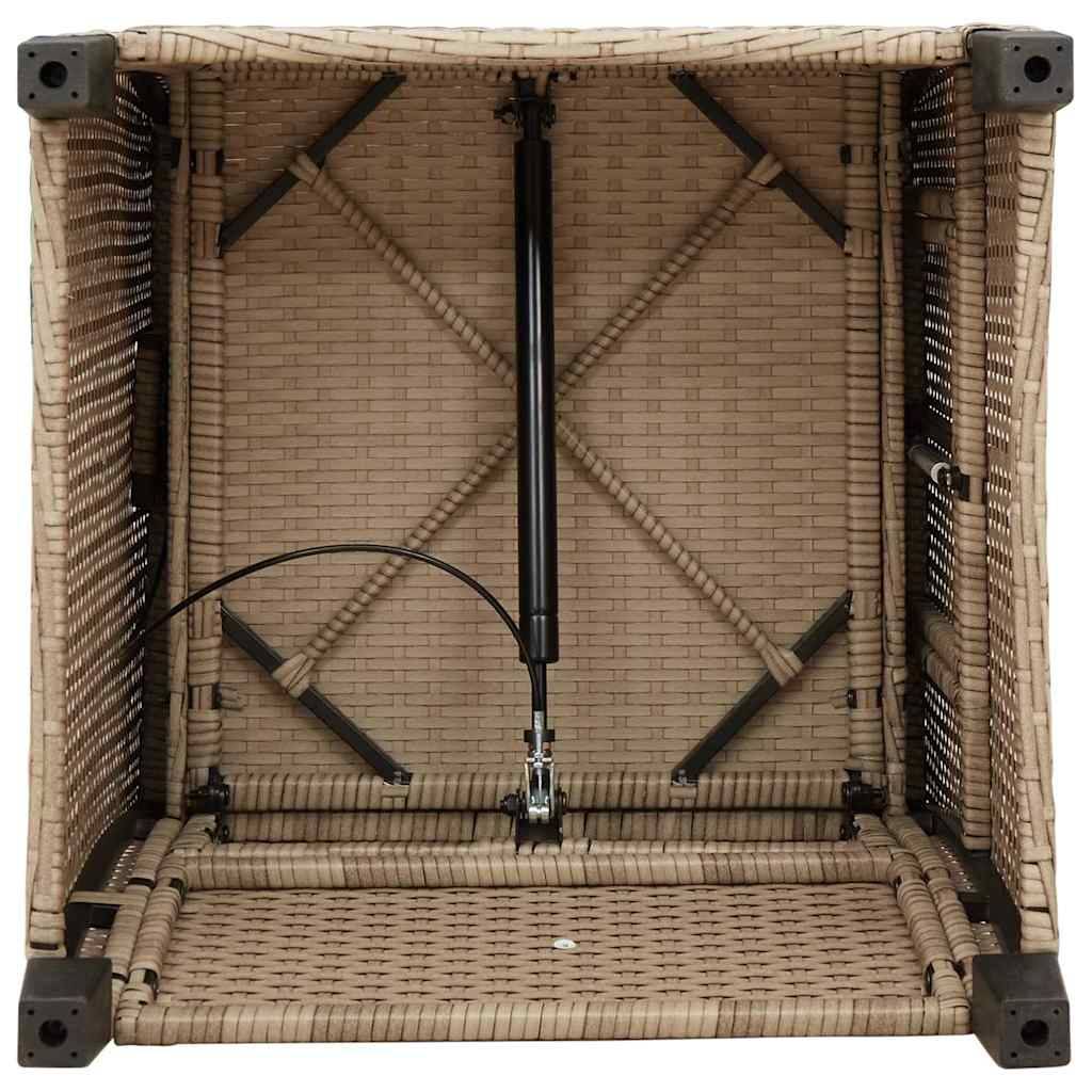 Prolenta Premium - Chaises de jardin rotin beige 65 x 58 x 94 cm - Prolenta premium p362.0 - Image 10