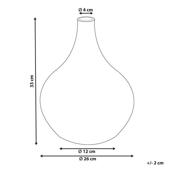 Beliani - Vase décoratif Terre cuite Blanc SIMPANG - 26x26x33- Beliani - Image 3