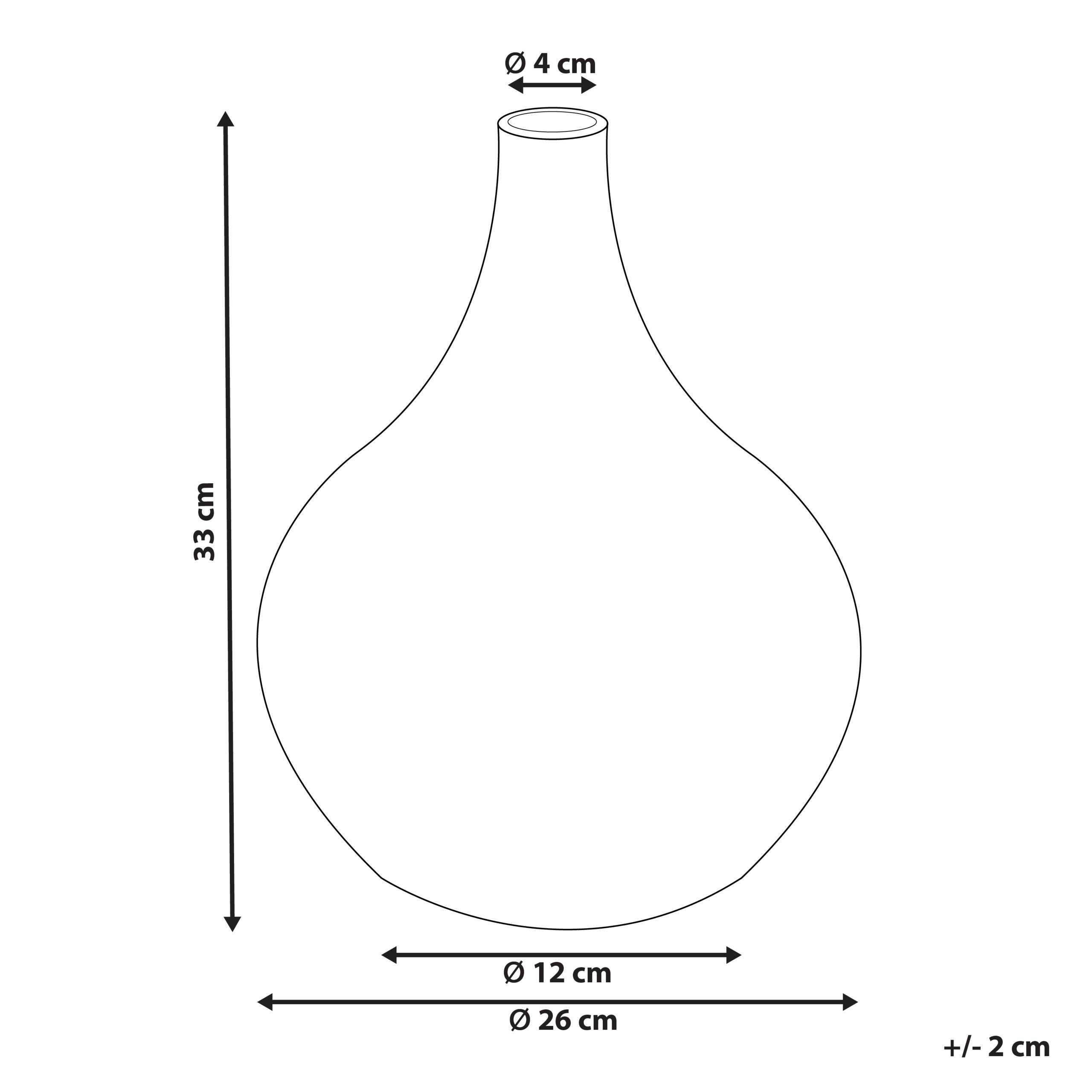 Beliani - Vase décoratif Terre cuite Blanc SIMPANG - 26x26x33- Beliani - Image 3