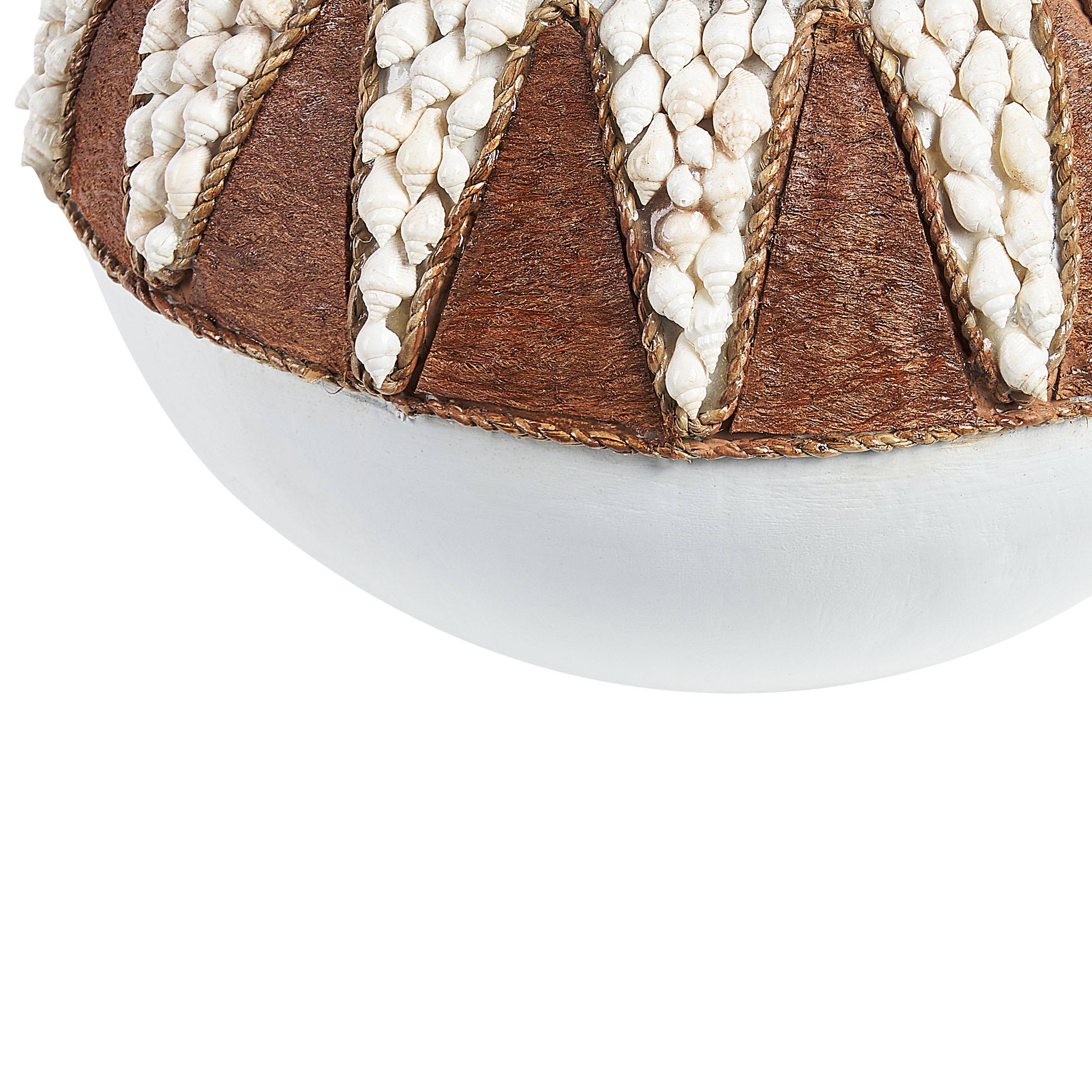 Beliani - Vase décoratif Terre cuite Blanc SIMPANG - 26x26x33- Beliani - Image 6