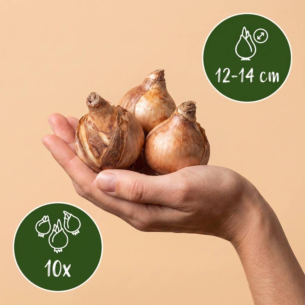 La Green Touch - Narcisse double en mélange - 10 bulbes - calibre 12/14 - Image 3