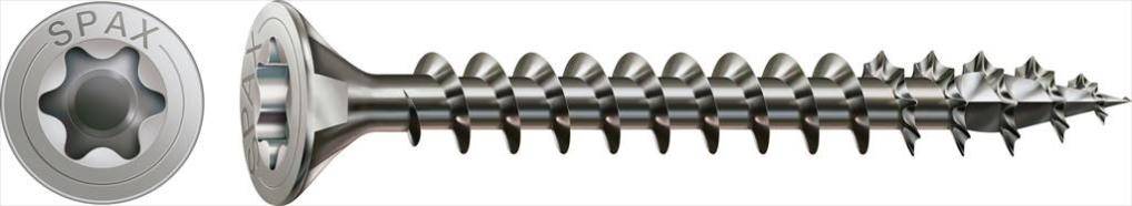 Spax - Lot de 25 vis inox tête fraisée torx SPAX, Diam.4 mm x L.25 mm - Image 2