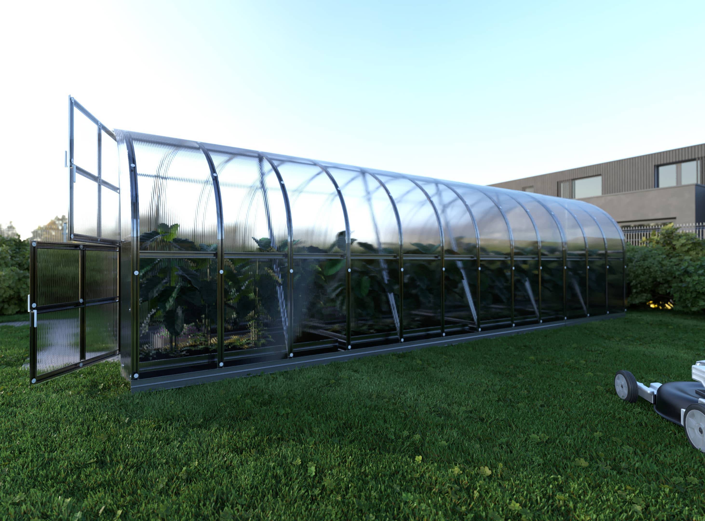 KLASIKA GREENHOUSES - Serre KLASIKA ARCH 3 x 8 m (24 m²), 6 mm avec revêtement en polycarbonate - Image 3
