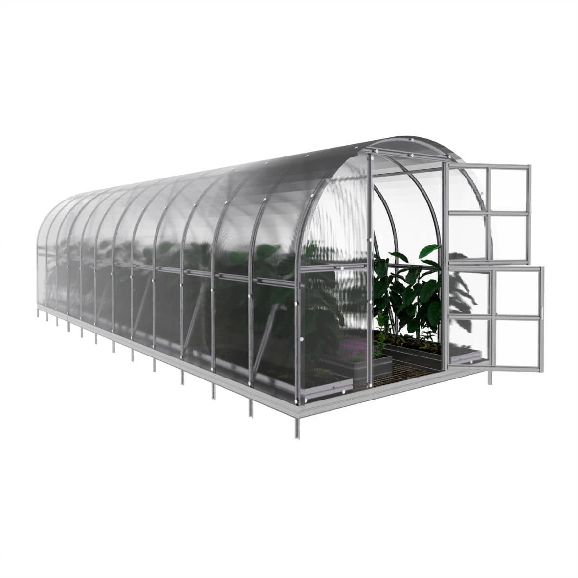 KLASIKA GREENHOUSES - Serre KLASIKA ARCH 3 x 8 m (24 m²), 6 mm avec revêtement en polycarbonate - Image 4