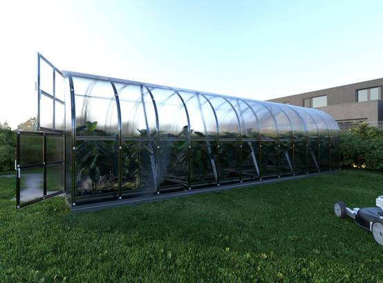 Serre KLASIKA ARCH 3 x 8 m (24 m²), 6 mm avec revêtement en polycarbonate - Image 2