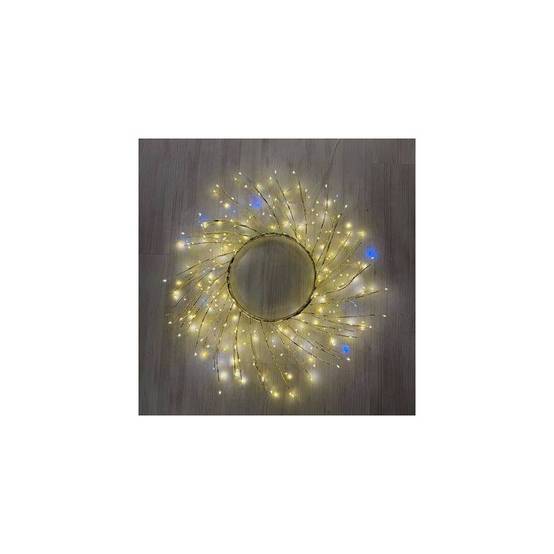 Lotti - Couronne lumineuse 260 micro led blanc chaud et froid scintillant Tiglio ø60cm - Image 4