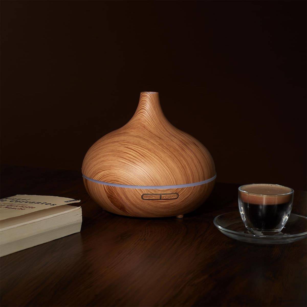 ALTOBUY - Diffuseur d'Huile Essentiel LED avec Finition Bois, Ambiance Parfumée et Élégante pour Maison - GIMAR - Image 8