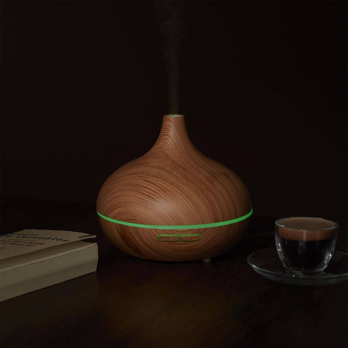 ALTOBUY - Diffuseur d'Huile Essentiel LED avec Finition Bois, Ambiance Parfumée et Élégante pour Maison - GIMAR - Image 6