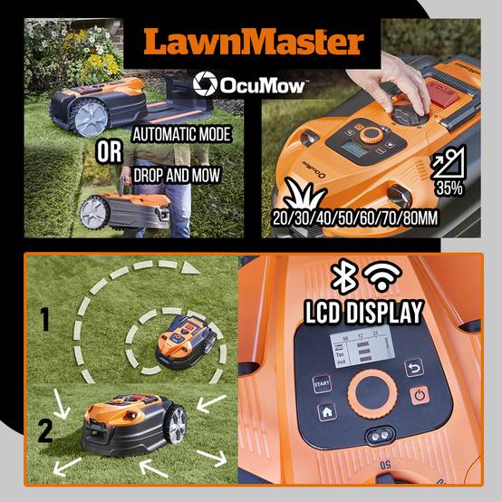 Lawn Master - Robot tondeuse autonome 24V sans fil périmétrique avec station de charge - Max 500m² - Image 4