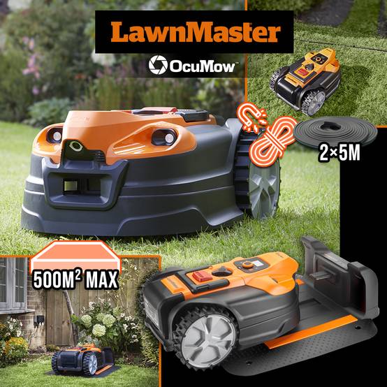 Lawn Master - Robot tondeuse autonome 24V sans fil périmétrique avec station de charge - Max 500m² - Image 5
