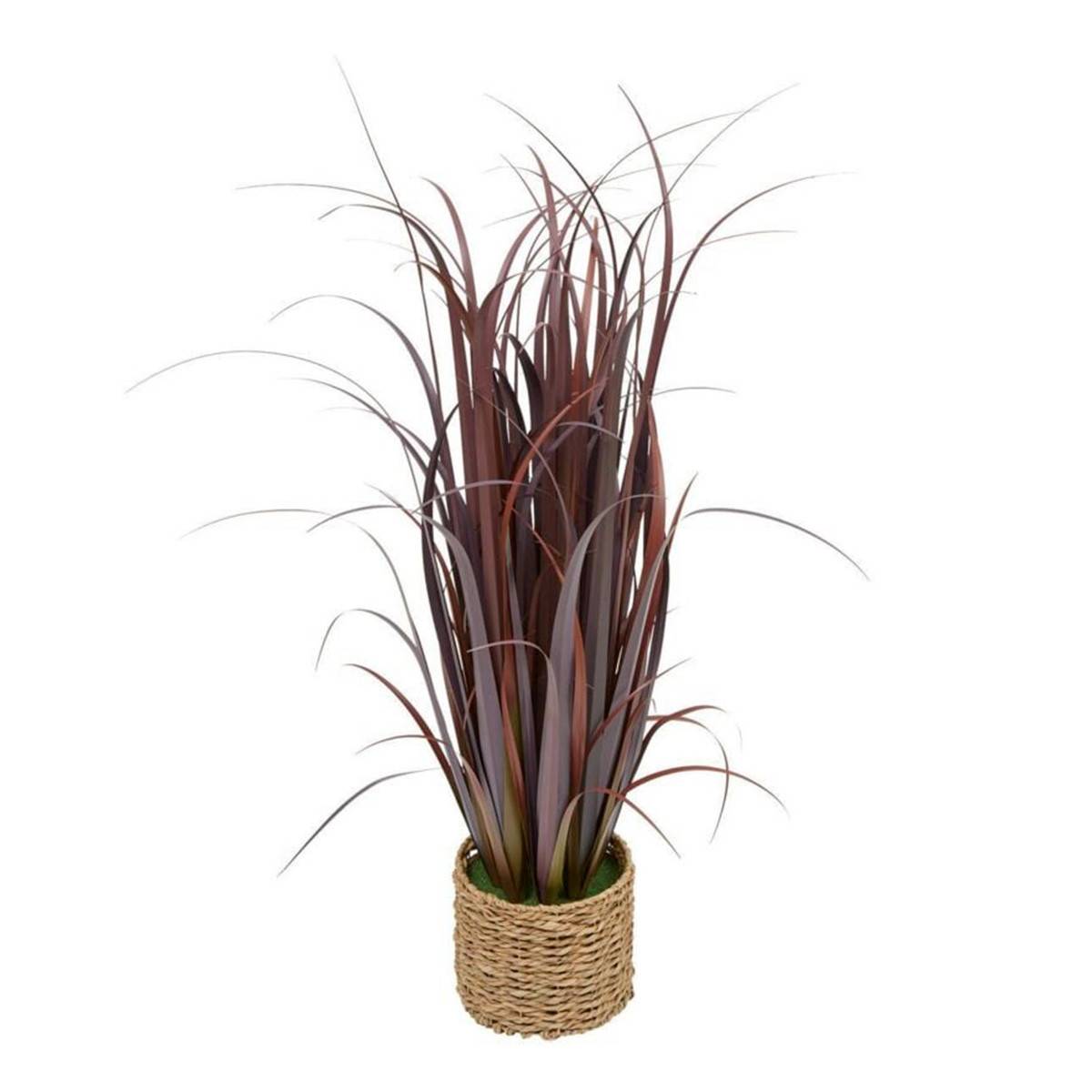Plante Artificielle Bunch de Lin "Zya" 122cm Rouge - Image 1