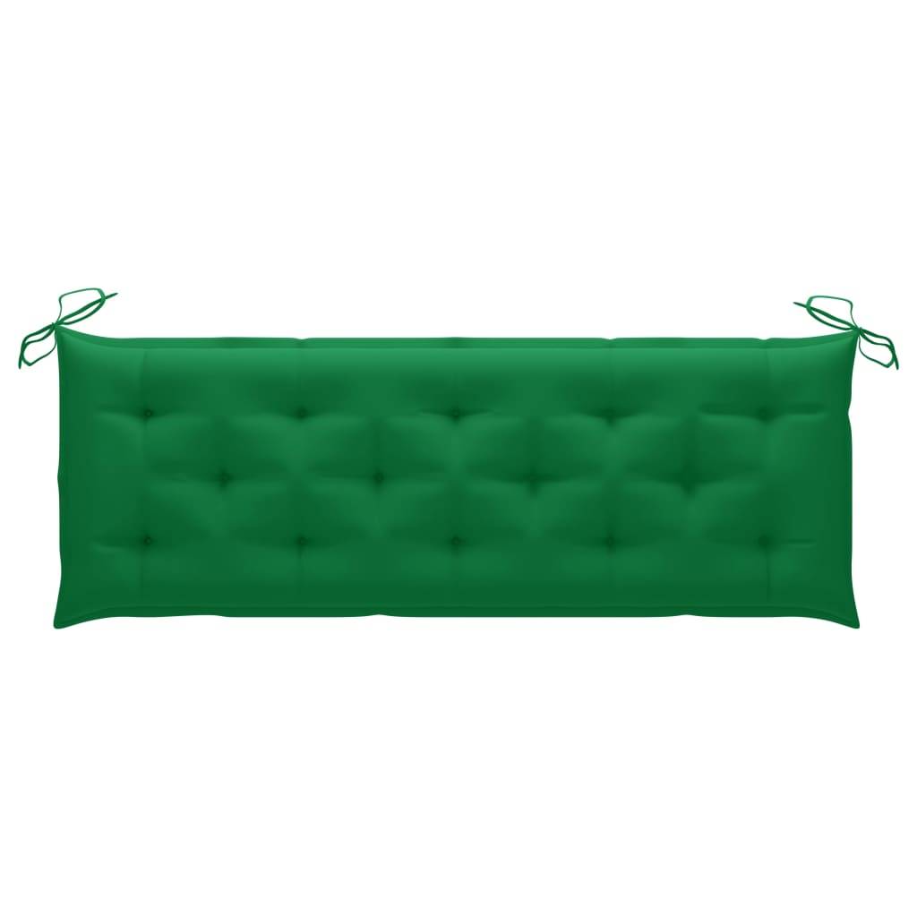 Helloshop26 - Banc de jardin meuble de patio d'extérieur terrasse avec coussin 157 cm bois d'acacia massif - Imagen 7