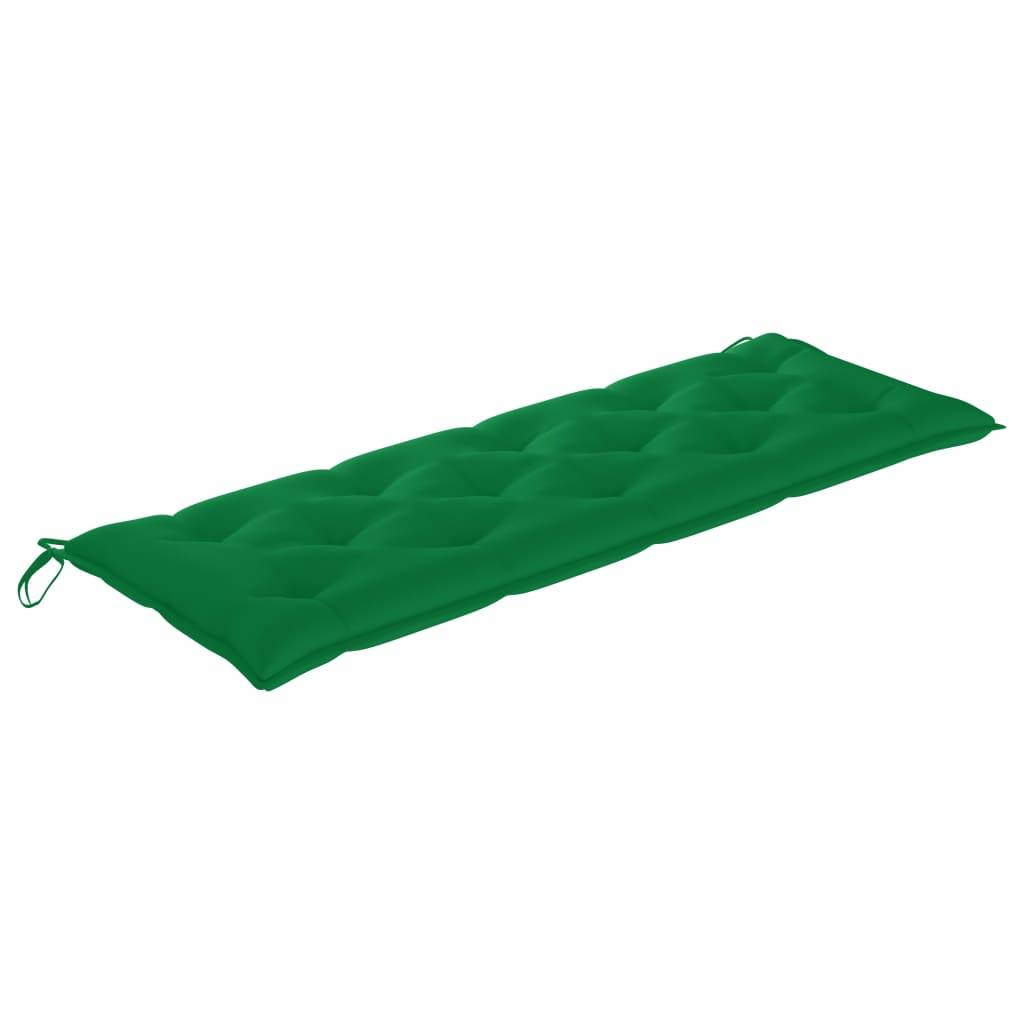 Helloshop26 - Banc de jardin meuble de patio d'extérieur terrasse avec coussin 157 cm bois d'acacia massif - Imagen 6