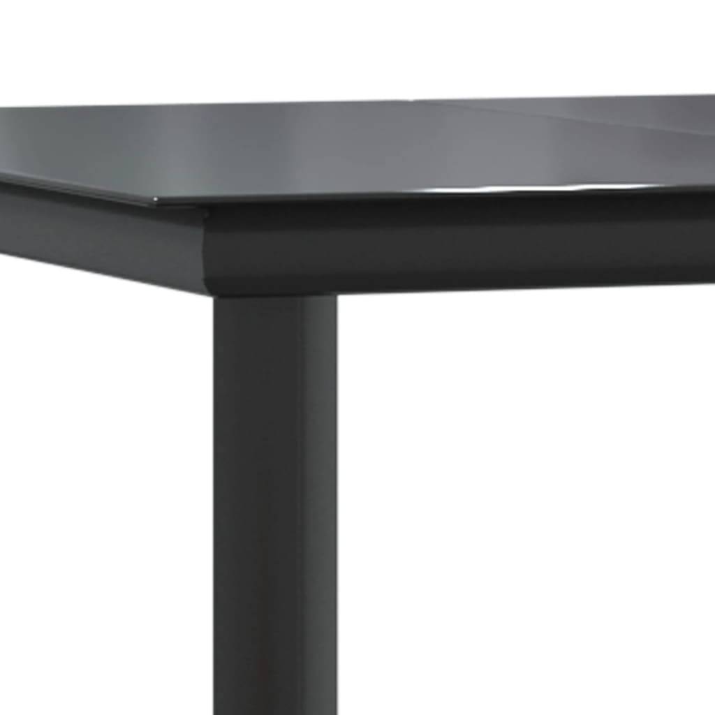 Ensemble repas jardin 2P résine tressée fauteuils relax pour terrasse balcon Noir– ComfortXL Outdoor Living - Image 8