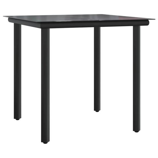 Ensemble repas jardin 2P résine tressée fauteuils relax pour terrasse balcon Noir– ComfortXL Outdoor Living - Image 7