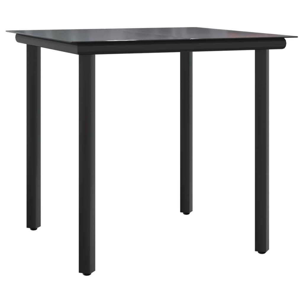 Ensemble repas jardin 2P résine tressée fauteuils relax pour terrasse balcon Noir– ComfortXL Outdoor Living - Image 7