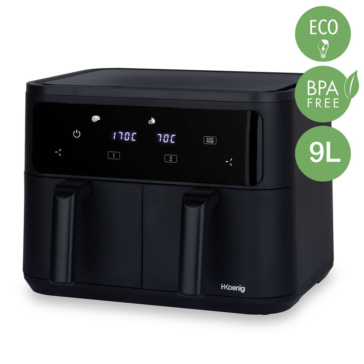 H.Koenig - friteuse sans huile double bac - FRY900 H.Koenig - Imagen 2