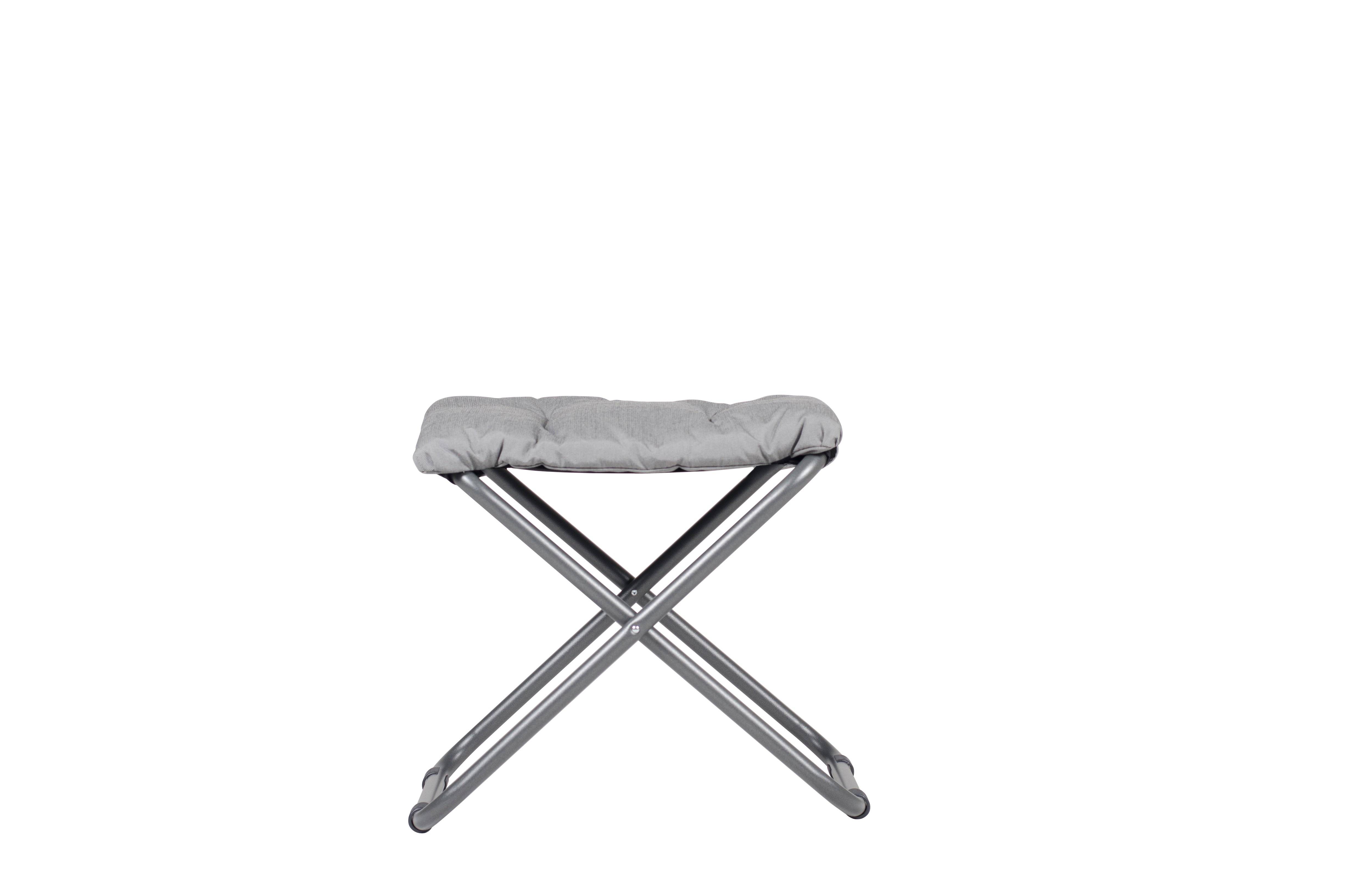 Fiam - Repose-Pieds CHICO SOFT Acier ANTHRACITE Oléfine BLANC NOIR 49x60x47 cm FIAM - Imagen 2