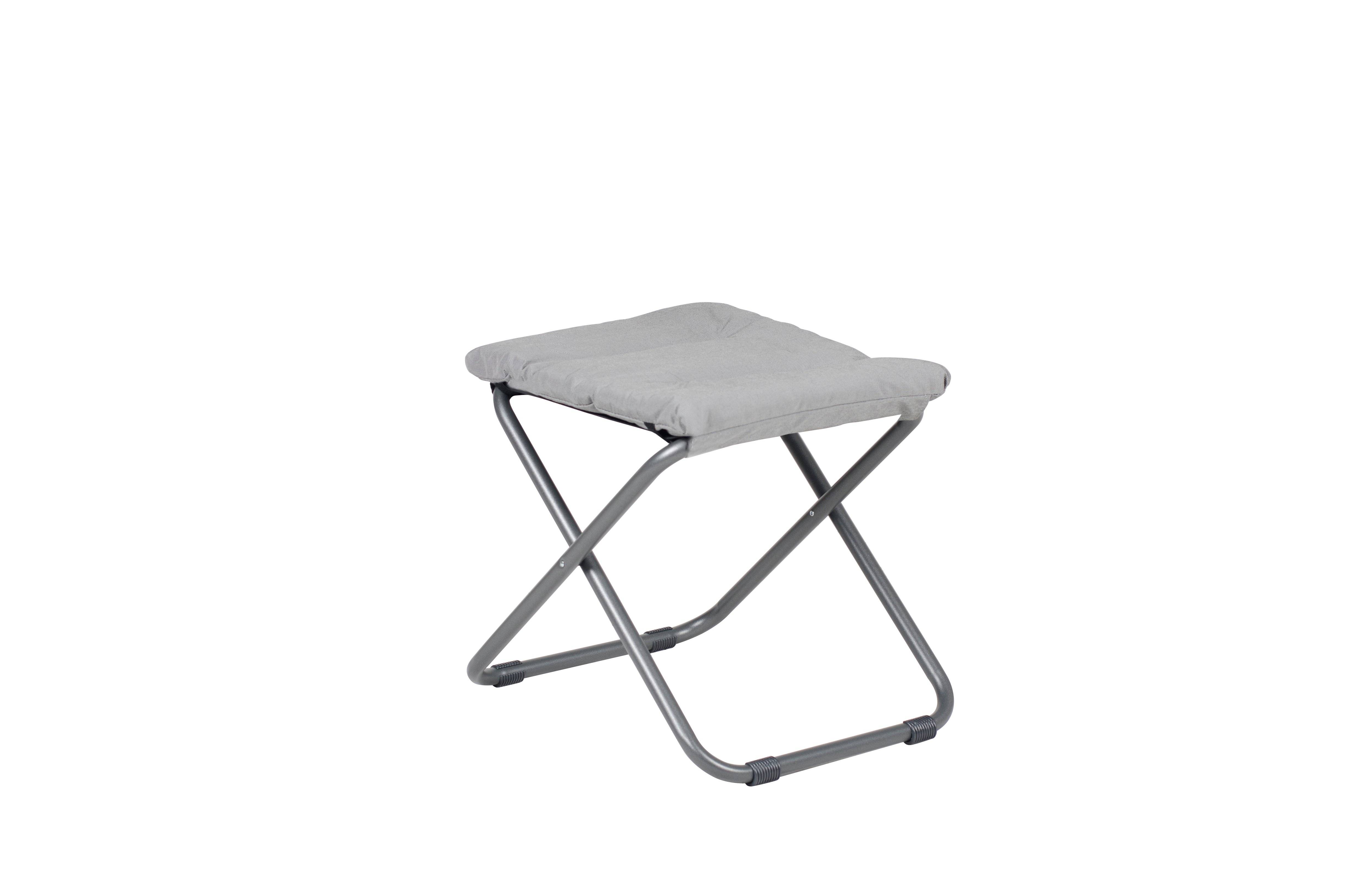 Fiam - Repose-Pieds CHICO SOFT Acier ANTHRACITE Oléfine BLANC NOIR 49x60x47 cm FIAM - Imagen 1
