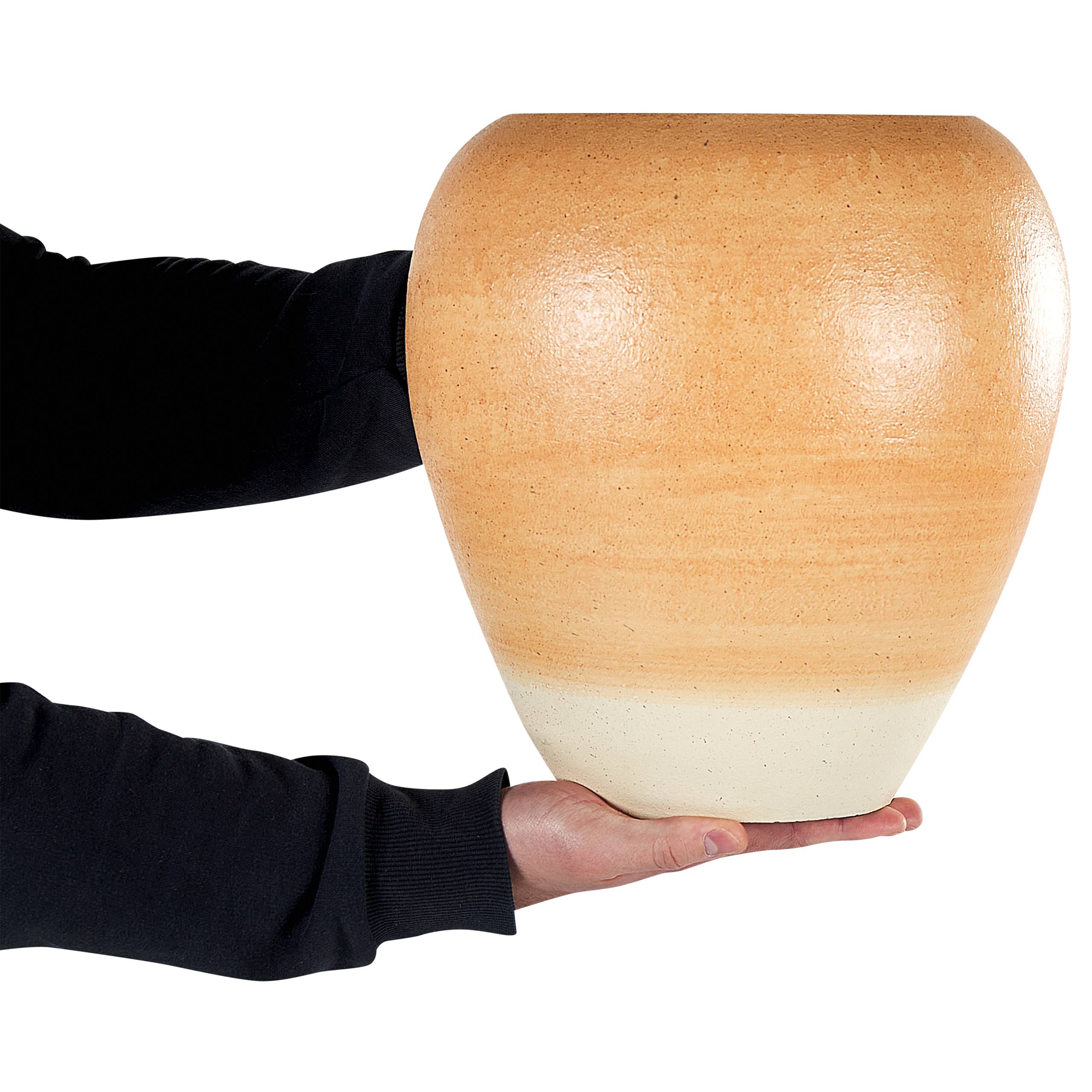 Beliani - Vase décoratif Terre cuite Marron clair SKIONE - 30x30x34- Beliani - Image 4