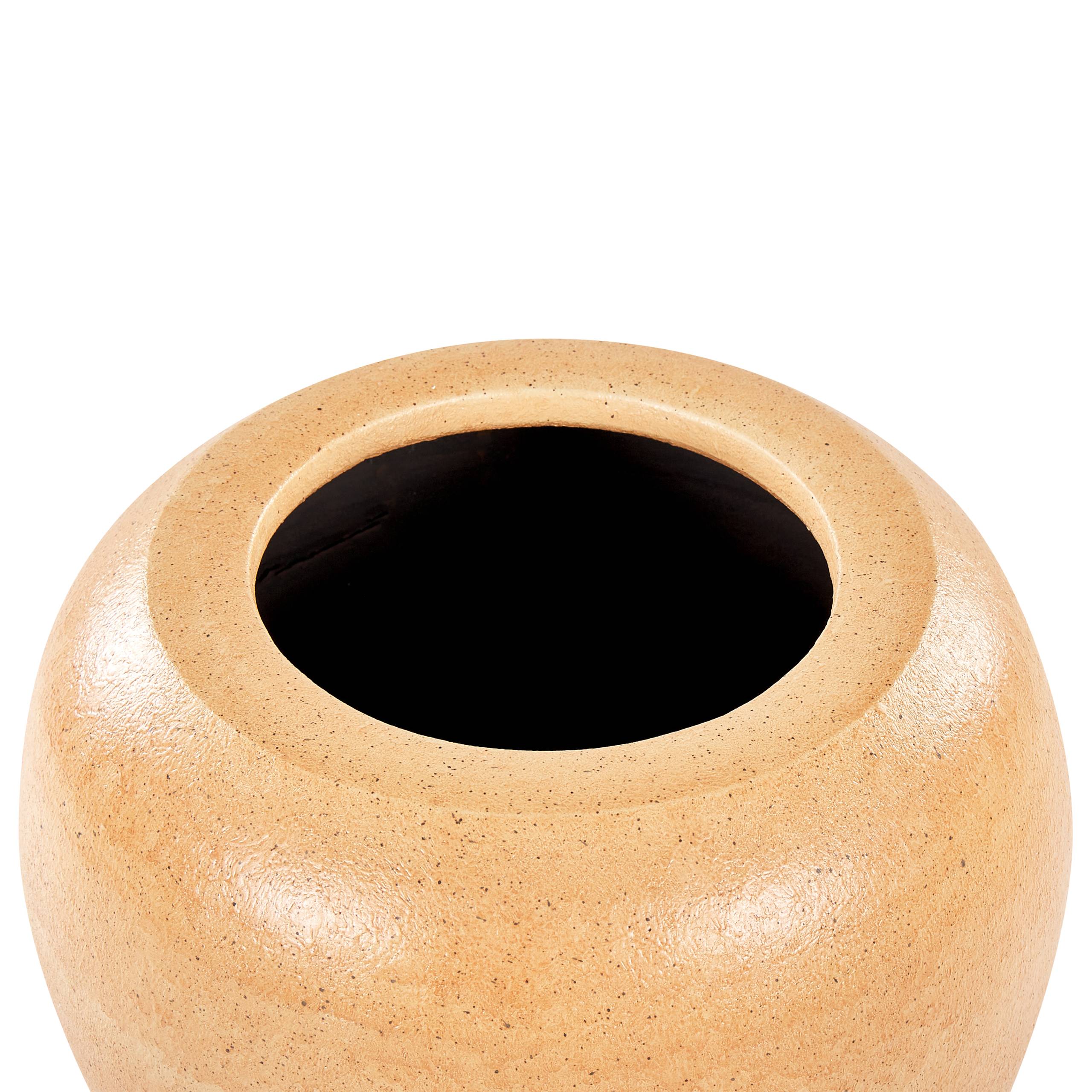 Beliani - Vase décoratif Terre cuite Marron clair SKIONE - 30x30x34- Beliani - Image 5