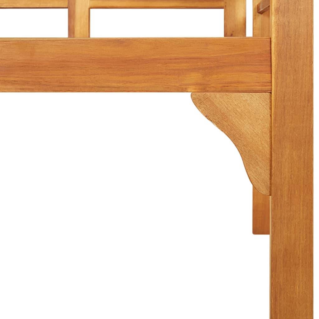 Helloshop26 - Banc de jardin meuble de patio d'extérieur terrasse 125 cm bois d'acacia solide - Imagen 5