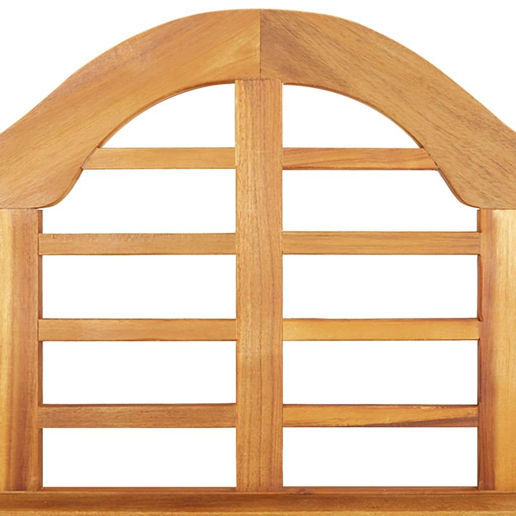 Helloshop26 - Banc de jardin meuble de patio d'extérieur terrasse 125 cm bois d'acacia solide - Imagen 6