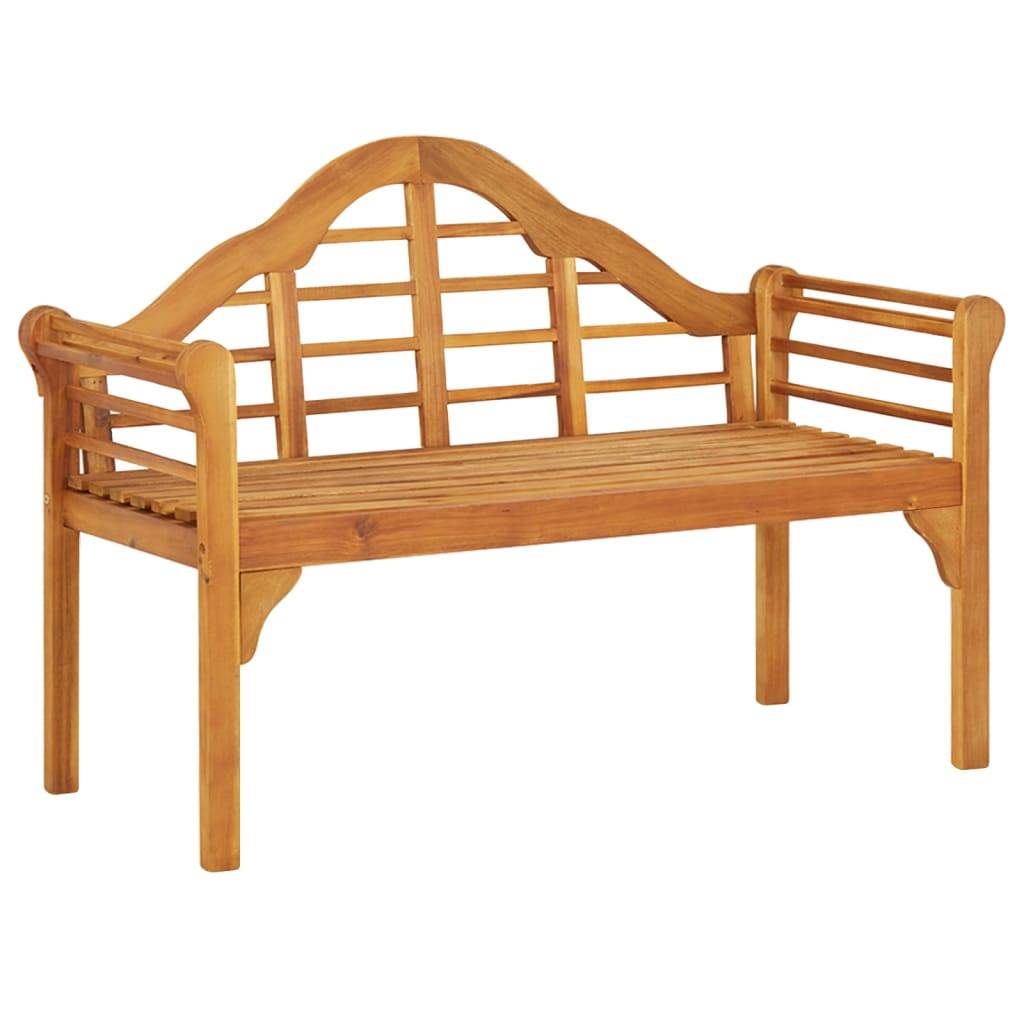 Helloshop26 - Banc de jardin meuble de patio d'extérieur terrasse 125 cm bois d'acacia solide - Imagen 1