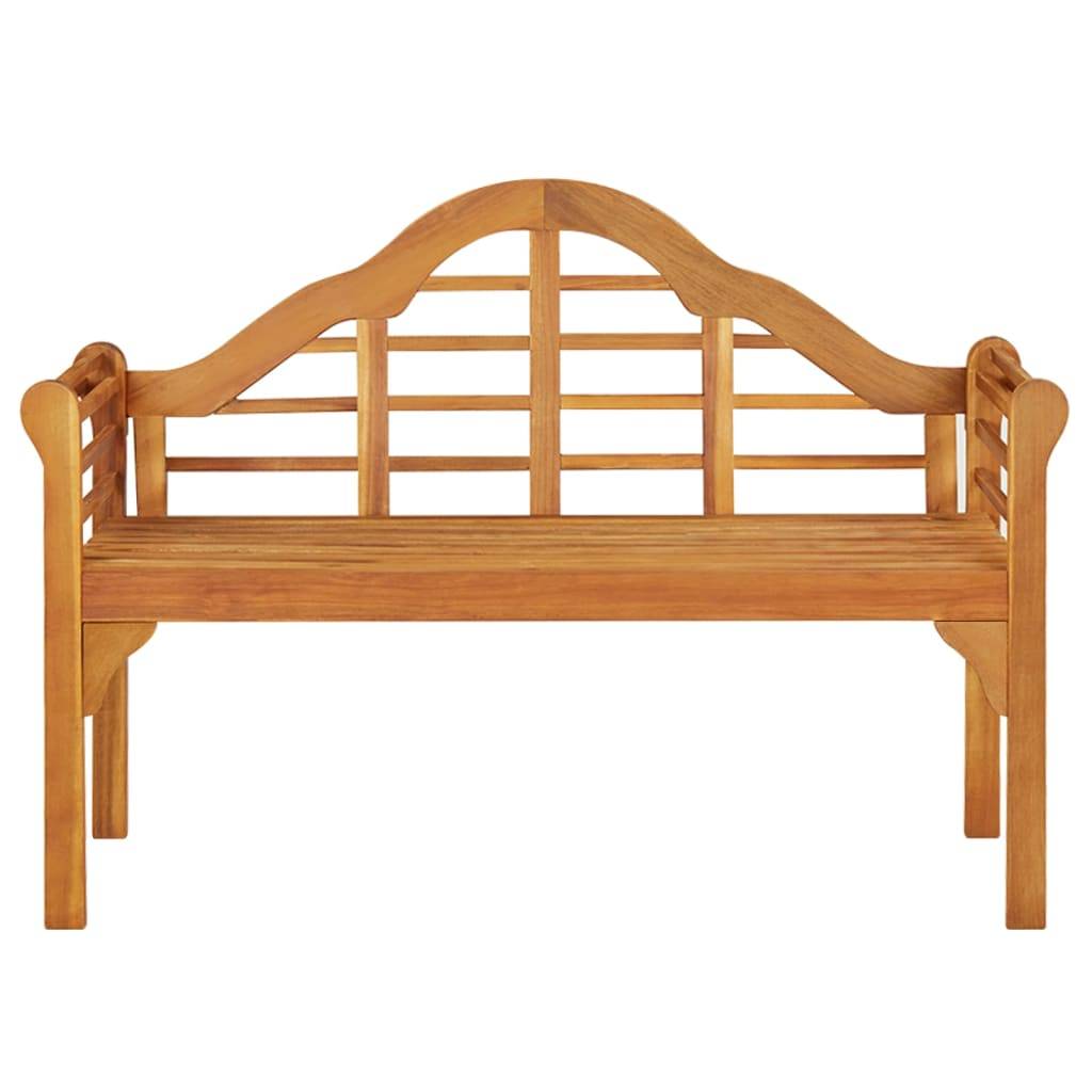 Helloshop26 - Banc de jardin meuble de patio d'extérieur terrasse 125 cm bois d'acacia solide - Imagen 2