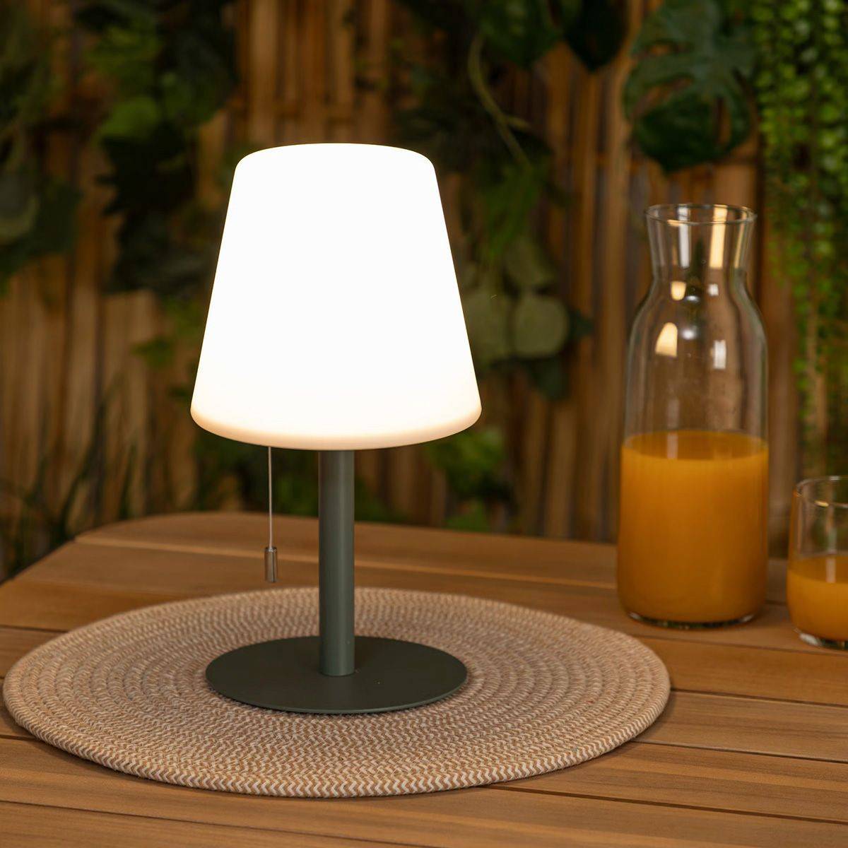 Atmosphera - Lampe extéreure "Zack" H30cm vert olive - Atmosphera Créateur d'intérieur - Imagen 8