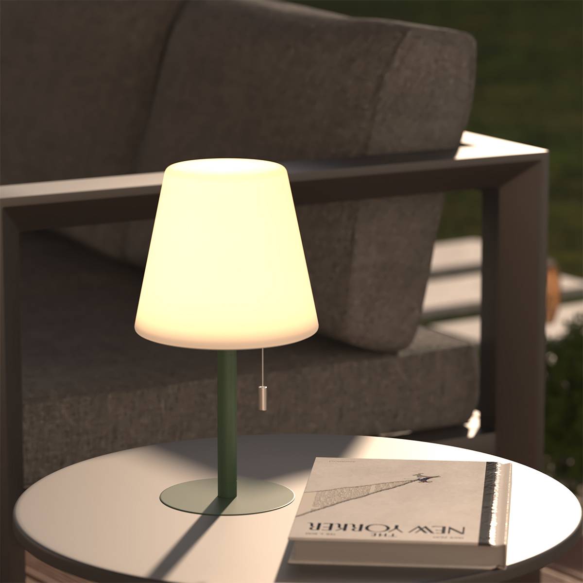 Atmosphera - Lampe extéreure "Zack" H30cm vert olive - Atmosphera Créateur d'intérieur - Imagen 9