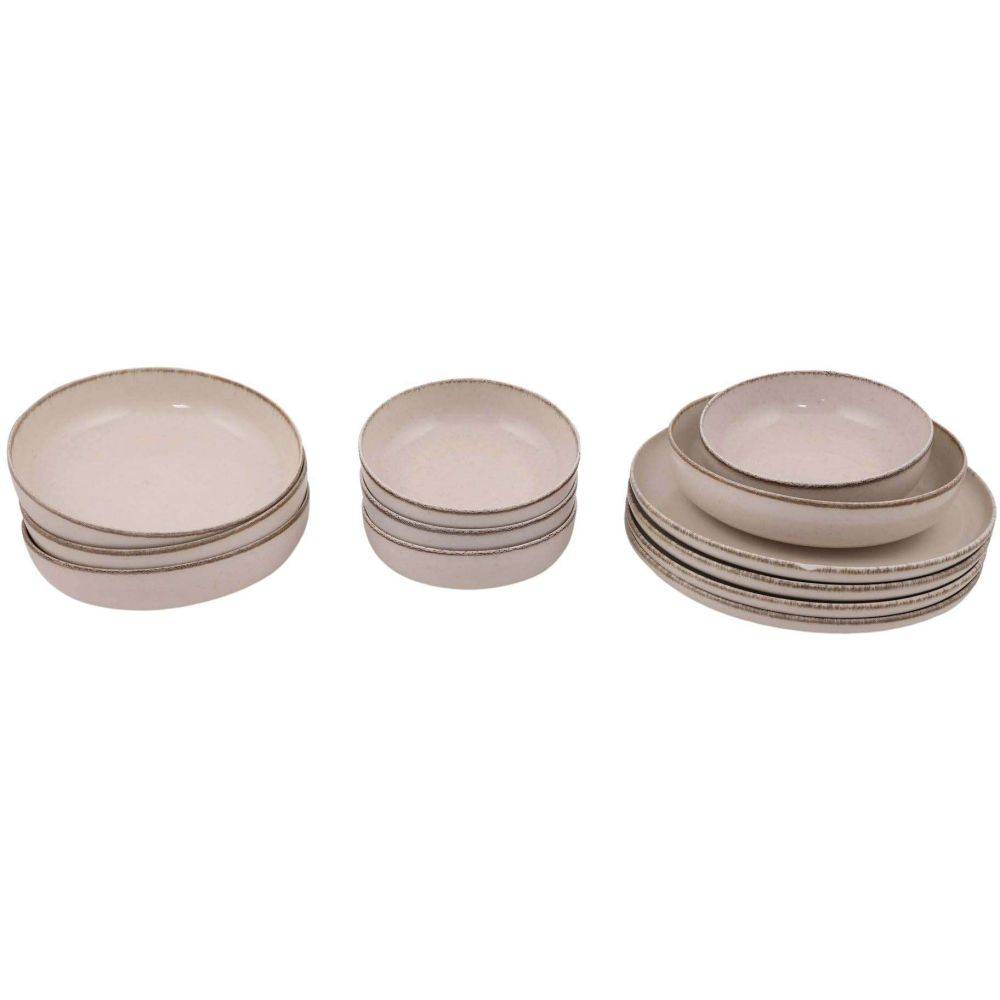 Hanah Home - Service de table en porcelaine Dinner 12 pièces - Imagen 3