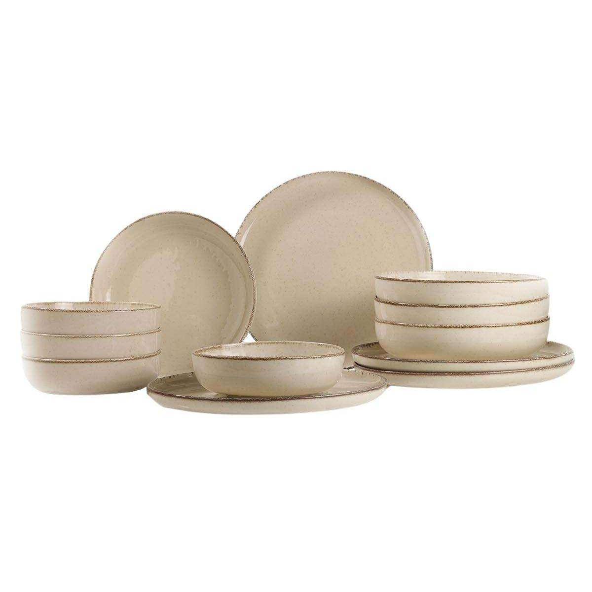 Hanah Home - Service de table en porcelaine Dinner 12 pièces - Imagen 1
