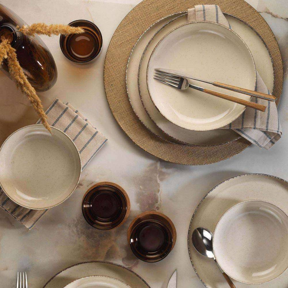 Hanah Home - Service de table en porcelaine Dinner 12 pièces - Imagen 2