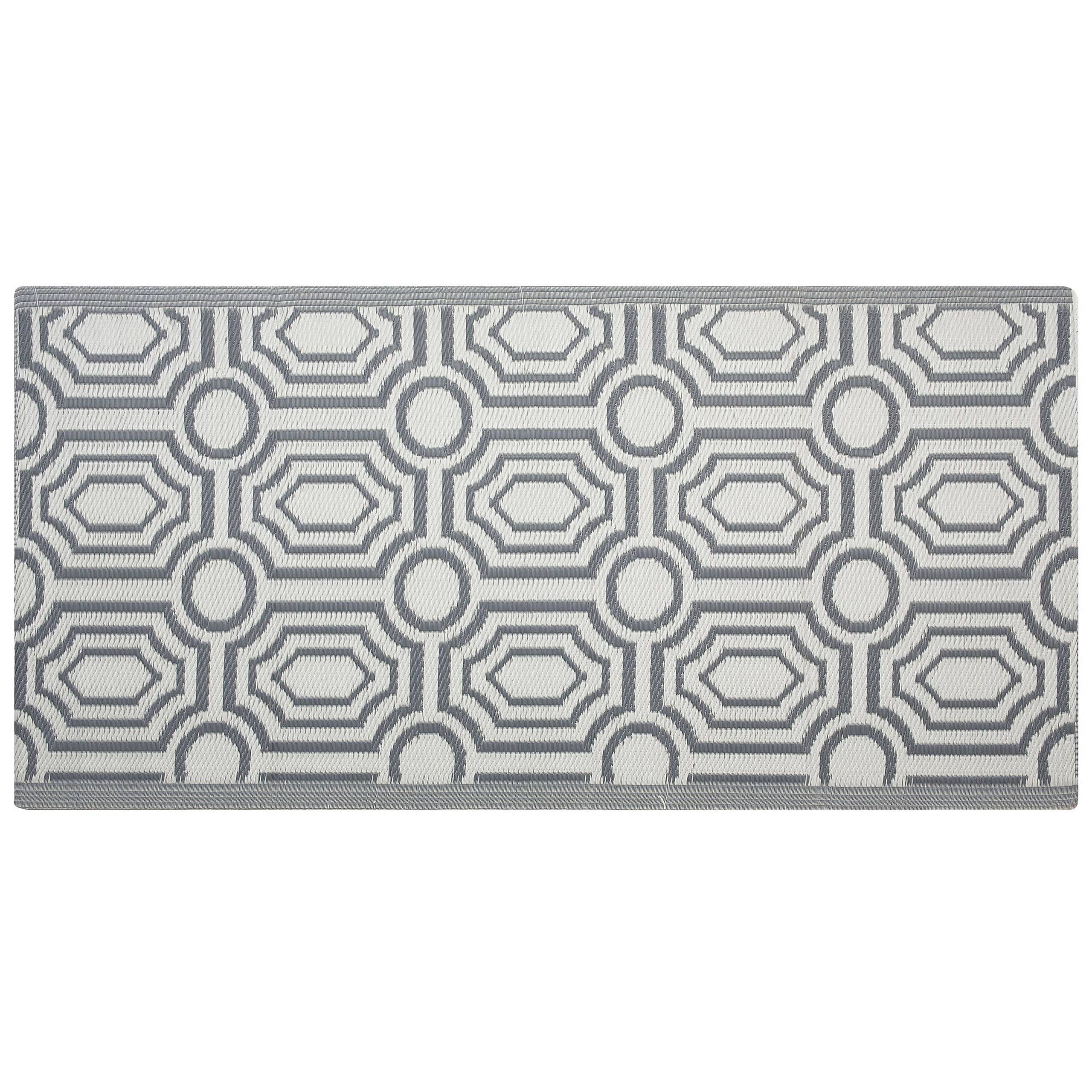 Beliani - Tapis d'extérieur Polypropylène Gris BIDAR - Beliani - Imagen 1