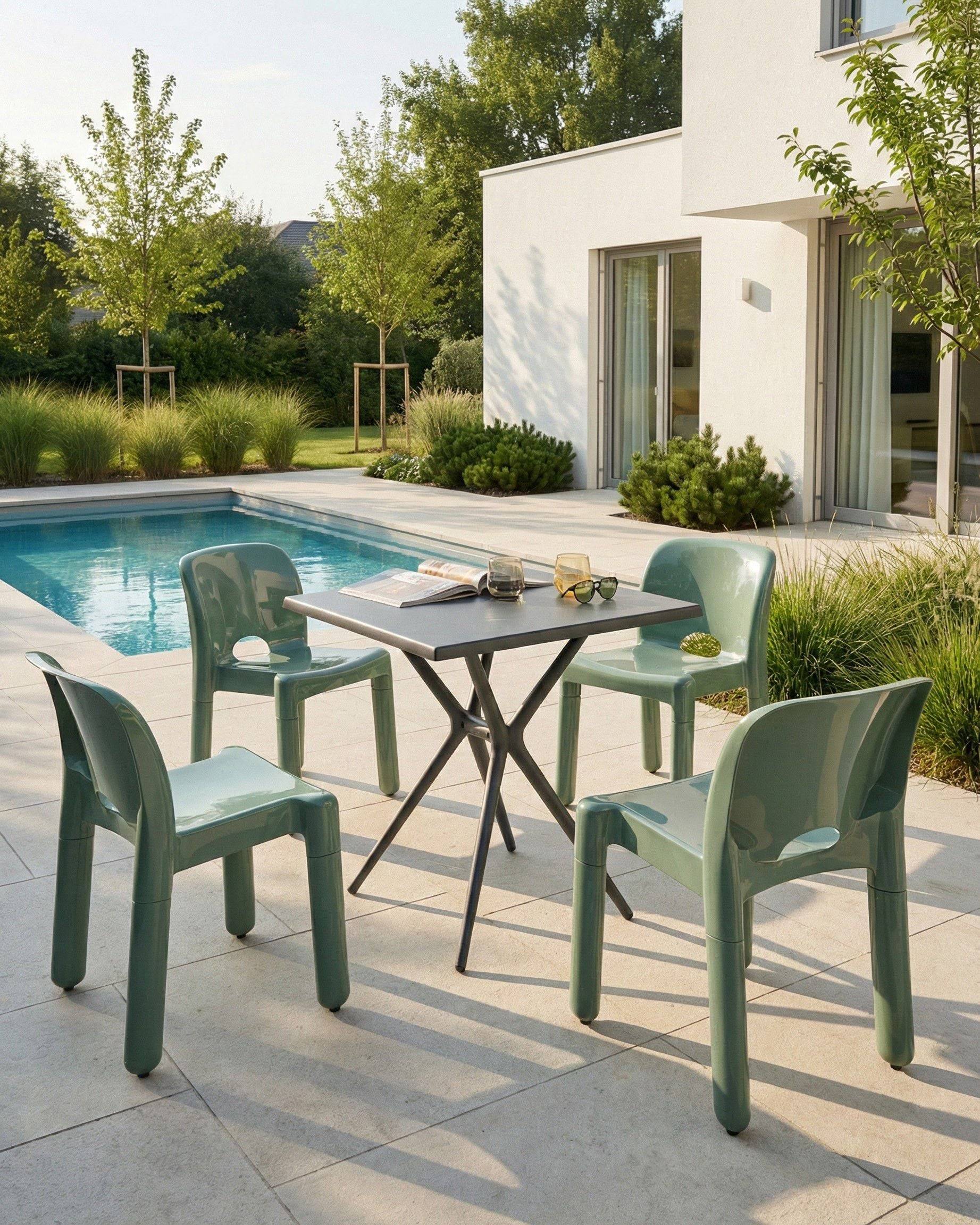 Beliani - Chaise de jardin Polypropylène Vert BETIM - 43x49x76- Beliani - Image 1