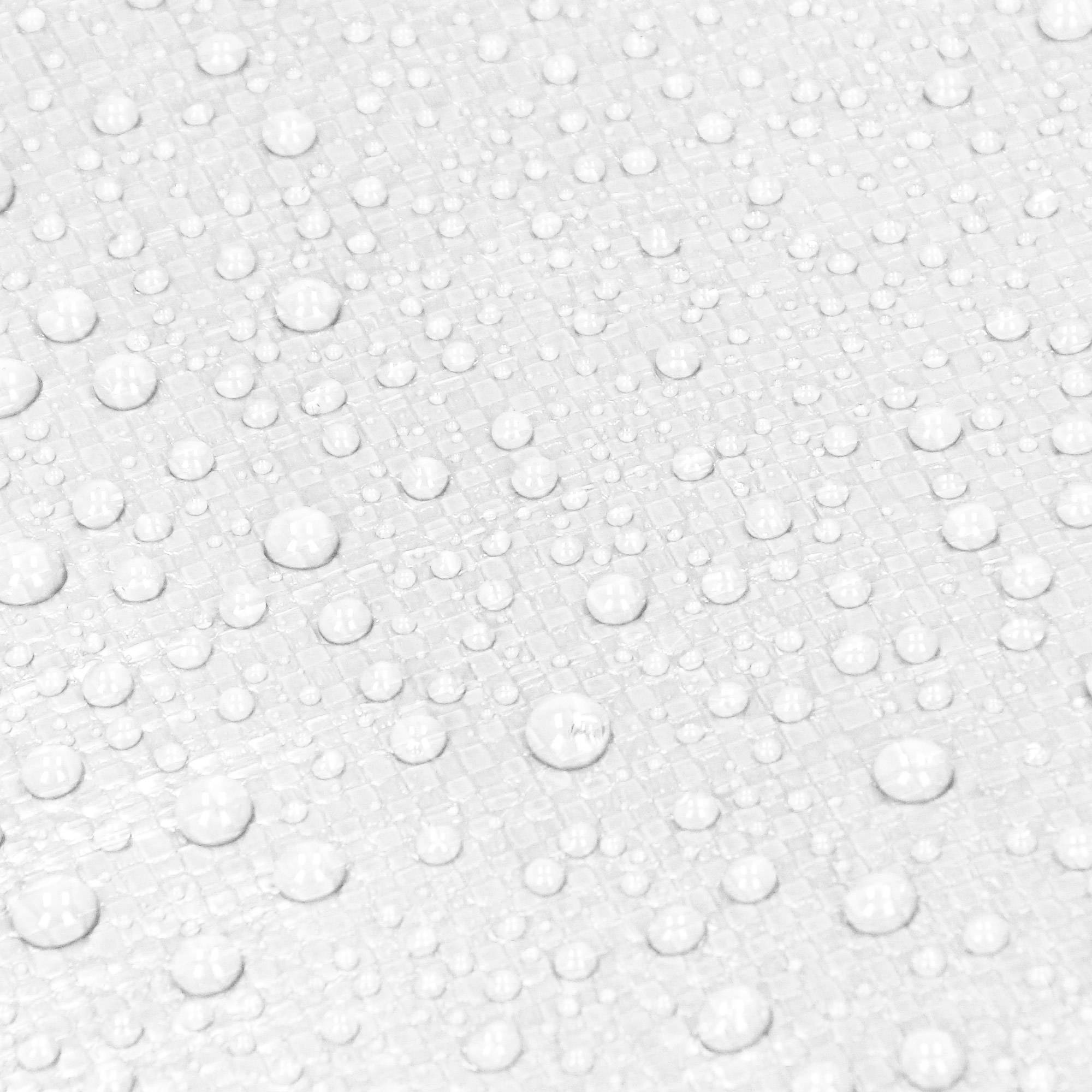 Ecd-Germany - Bâche de Protection Imperméable à l'Eau avec Oeillets - 6x12 m 72m² 260g/m² - Polyéthylène PE Blanc - Résistant à la Moisissure - Imagen 4